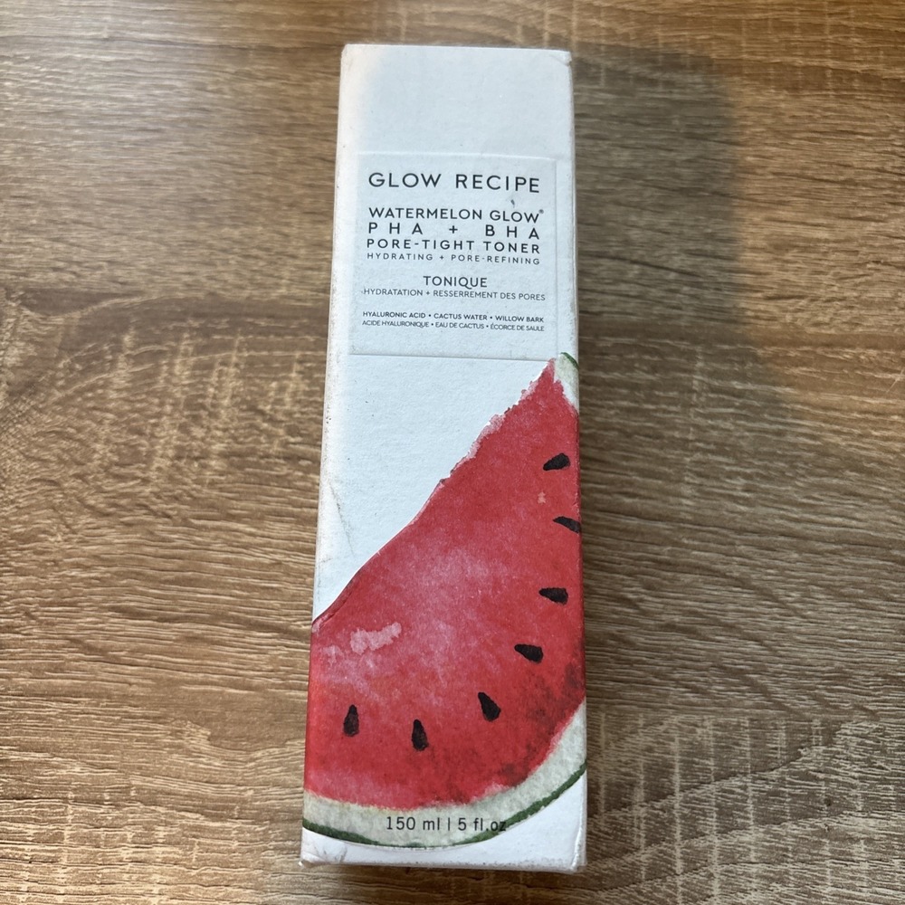Glow Recipe Watermelon Glow PHA + BHA Pore-Tight Toner 5. oz. / 150 mL.